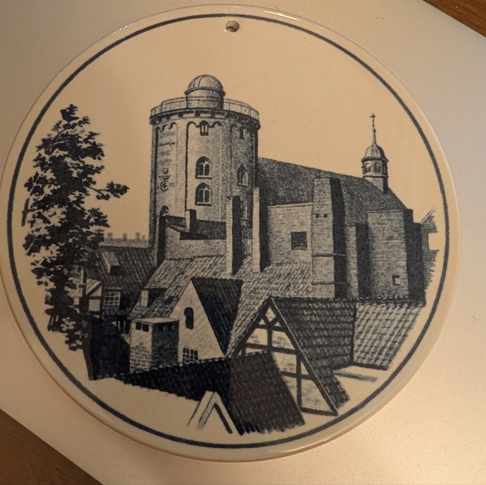 Royal Copenhagen Blue and White Ceramic Wall Plate